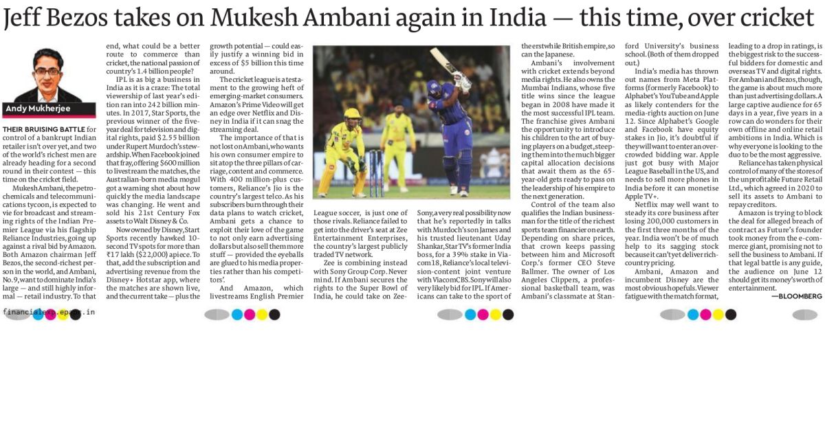 Clipping of Financial Express - Mumbai