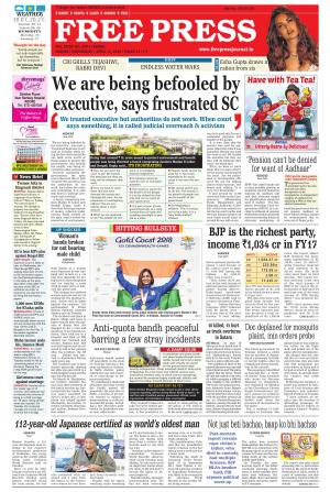 Free Press Journal Free Press - Indore Edition, Wed, 11 Apr 18