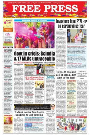 Free Press Journal Free Press - Indore Edition, Tue, 10 Mar 20