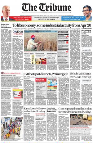 Tribune India Himachal Edition, Thu, 16 Apr 20