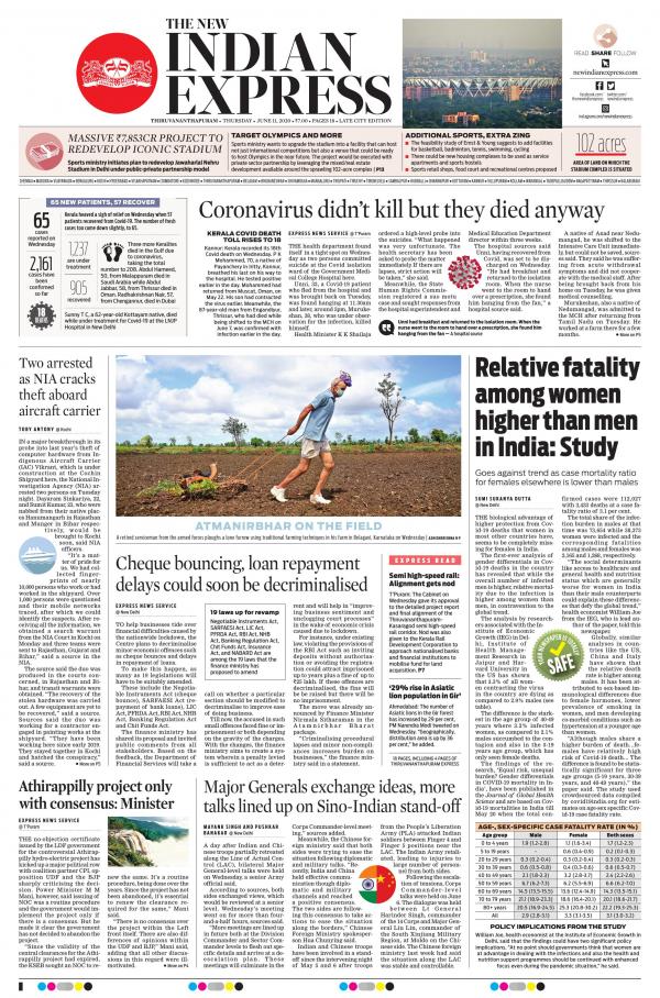 The New Indian Express epaper Daily Free ePaper published from Andhra