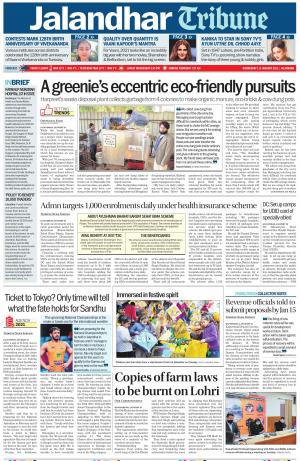 Tribune India Jalandhar Tribune Wed 13 Jan 21