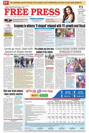 Free Press Journal Free Press - Indore Edition, Sat, 30 Jan 21