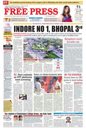 Free Press Journal Free Press Indore Edition Fri 5 Mar 21