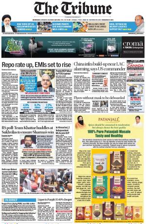 Tribune India The Tribune, Thu, 9 Jun 22