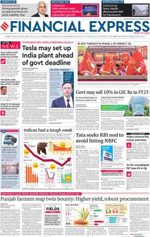 Financial Express Chennai, Sat, 20 Apr 24
