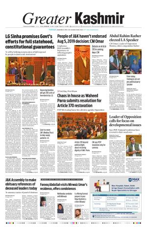 Greater Kashmir cover image