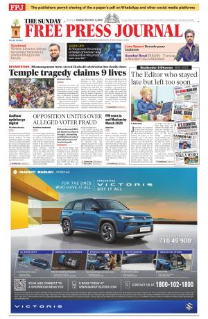 Free Press Journal - Mumbai Epaper cover image