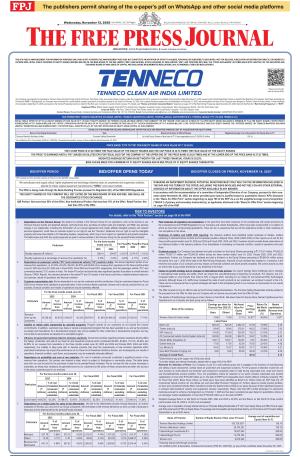 Free Press Journal - Mumbai Epaper cover image