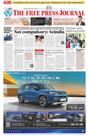 Free Press Journal - Mumbai Epaper cover image