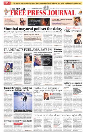 Free Press - Mumbai Epaper cover image