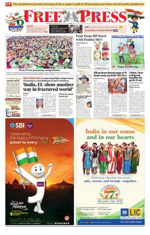 Free Press - Indore Epaper Edition cover image