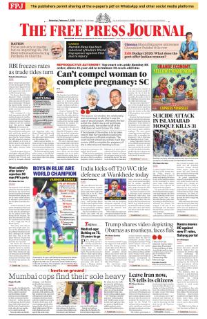 Free Press Journal - Mumbai Epaper cover image