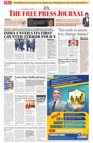 Free Press Journal - Mumbai Epaper cover image