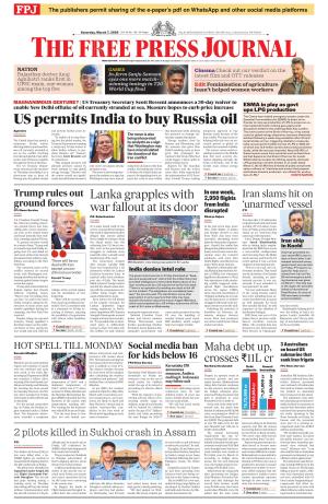 Free Press Journal - Mumbai Epaper cover image