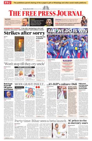 Free Press Journal - Mumbai Epaper cover image