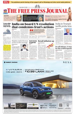 Free Press Journal - Mumbai Epaper cover image