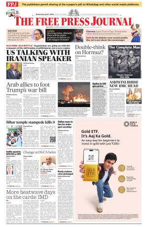 Free Press Journal - Mumbai Epaper cover image