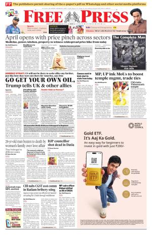 Free Press - Indore Epaper Edition cover image