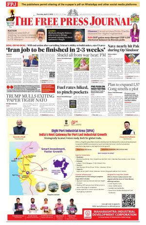 Free Press Journal - Mumbai Epaper cover image