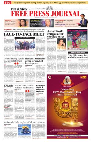 Free Press Journal - Mumbai Epaper cover image