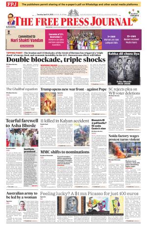 Free Press Journal - Mumbai Epaper cover image