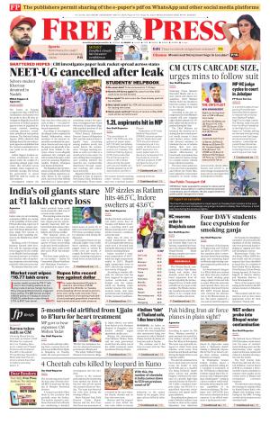 Free Press - Indore Epaper Edition cover image