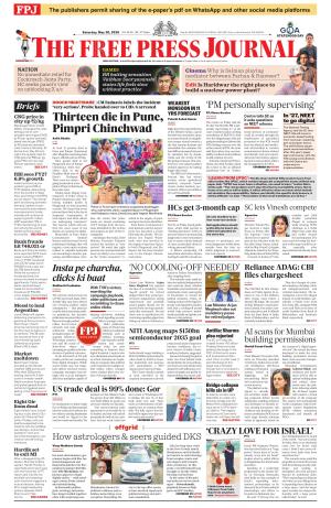 Free Press Journal - Mumbai Epaper cover image