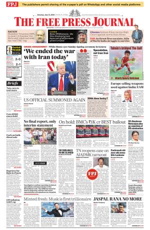 Free Press Journal - Mumbai Epaper cover image