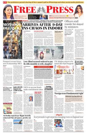 Free Press - Indore Epaper Edition cover image