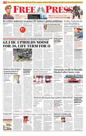 Free Press - Indore Epaper Edition cover image