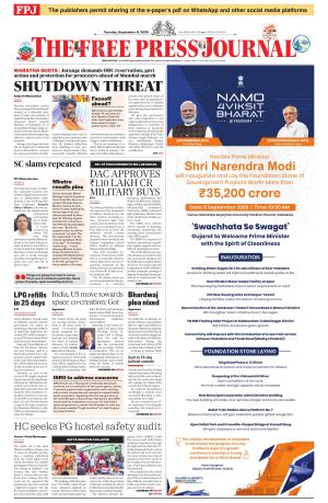 Free Press Journal - Mumbai Epaper cover image