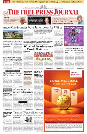 Free Press Journal - Mumbai Epaper cover image