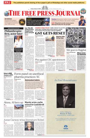 Free Press Journal - Mumbai Epaper cover image