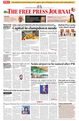 Free Press Journal - Mumbai Epaper cover image