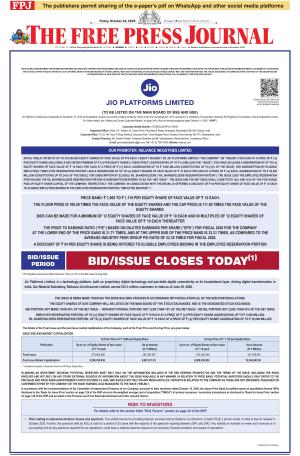 Free Press Journal - Mumbai Epaper cover image