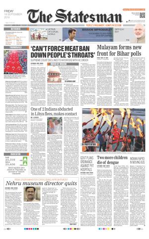 Delhi - The Statesman cover image