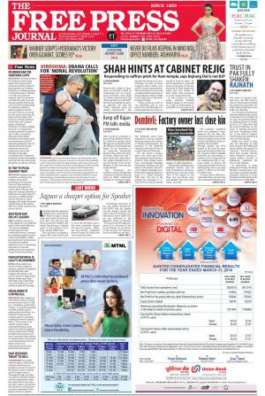 Free Press Journal Free Press - Mumbai Edition, Sat, 28 May 16